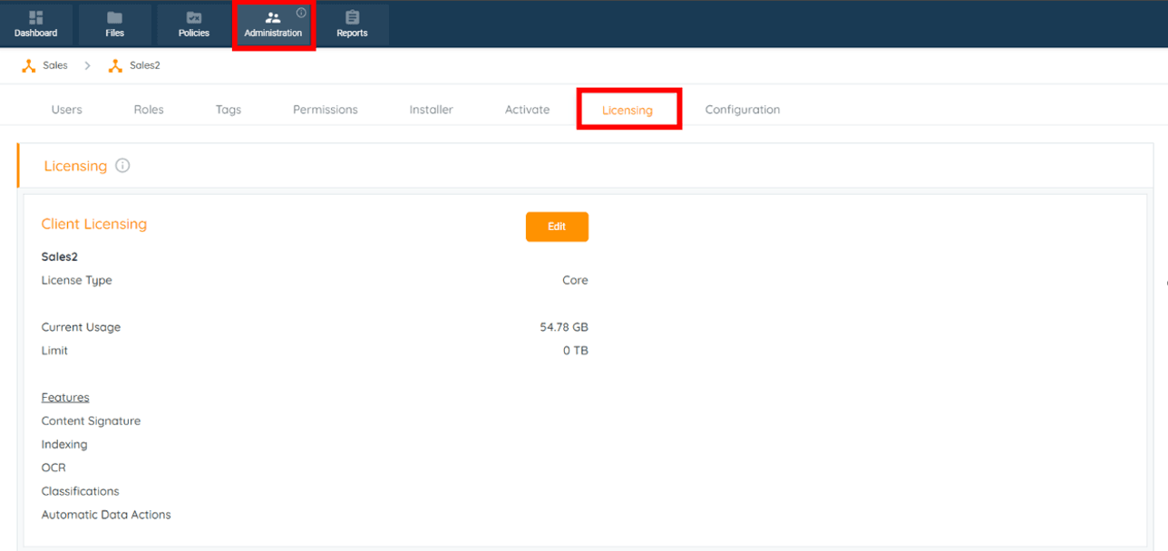 APARAVI's Licensing feature allows users to control and limit platform usage. In the License tab,...