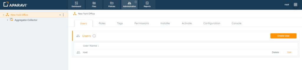 Tags subtab, located under the Administration Tab