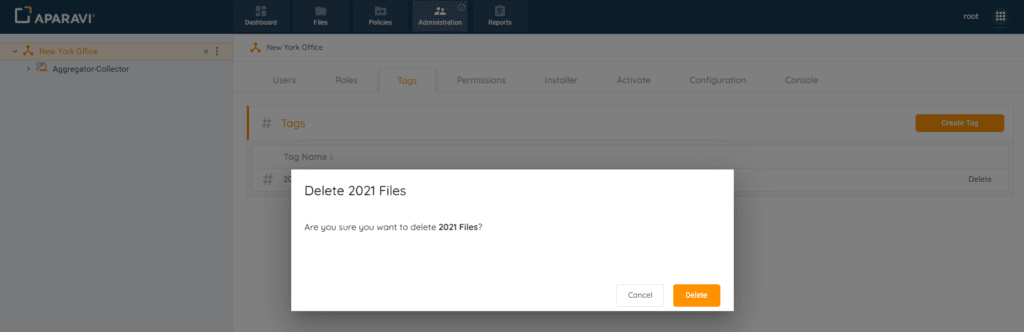 Pop-up box will close, and the custom tag will no longer