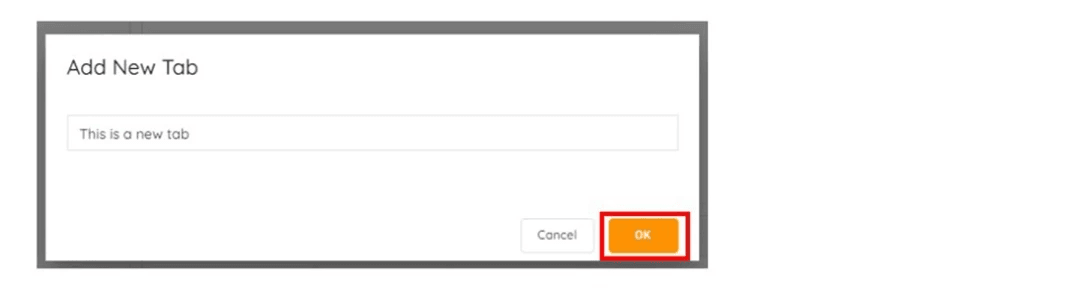 B, name the tab and click 'Create', If deleting a pop-up box