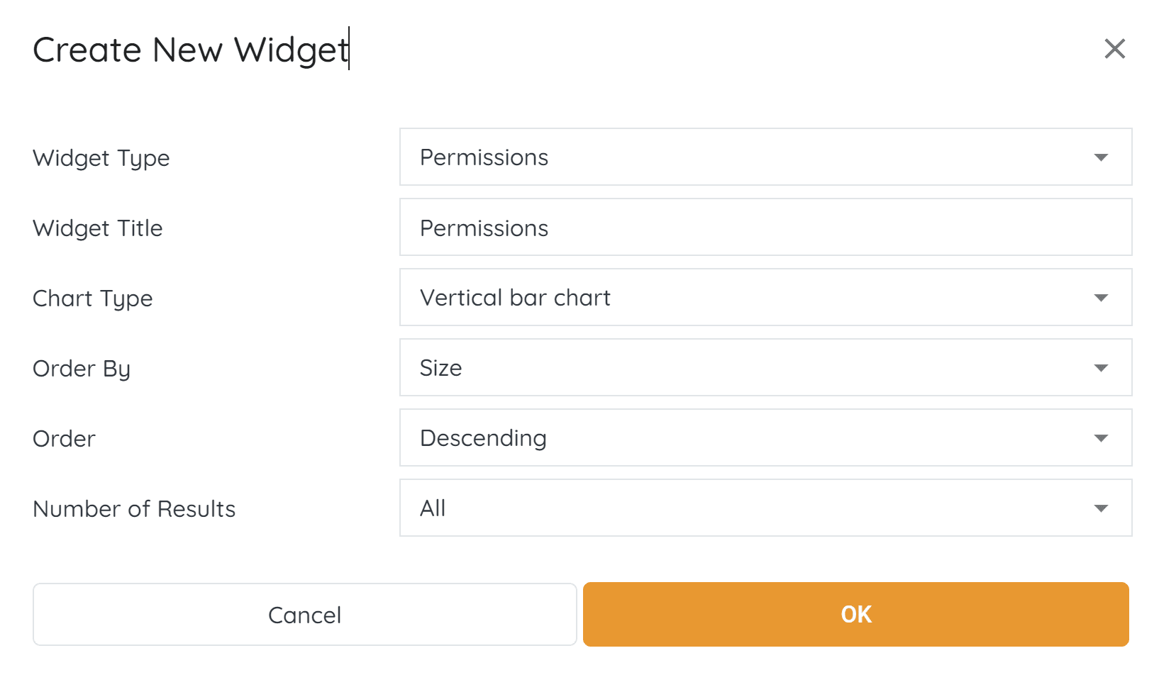 Name of the Widget