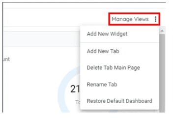 Manage Views button