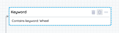 By dragging an AND operator over our KEYWORD rule, we can start to create more complex criteria. ...