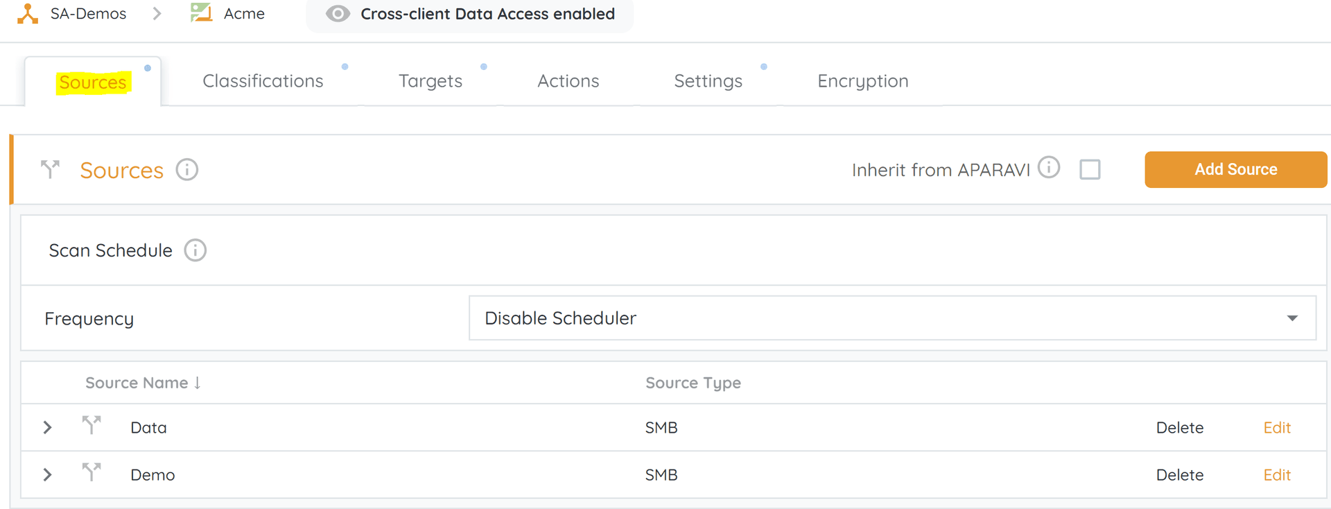 Make and save changes to the policy will initiate an automatic scan