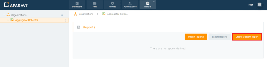 Create Custom Report Button