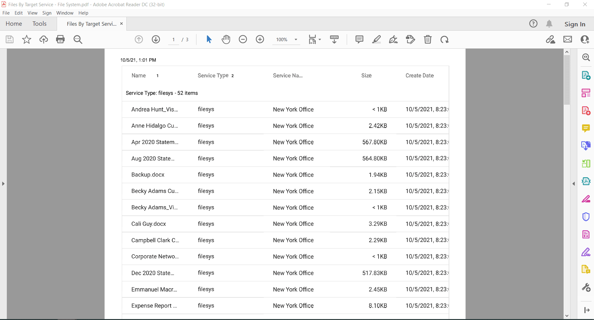 Once all selections have been made, click Print. Once clicked, the report will begin printing to ...