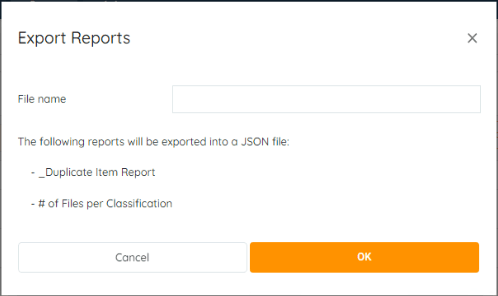 You'll then be asked for a name for the export file