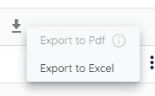 EXPORT RESULTS button