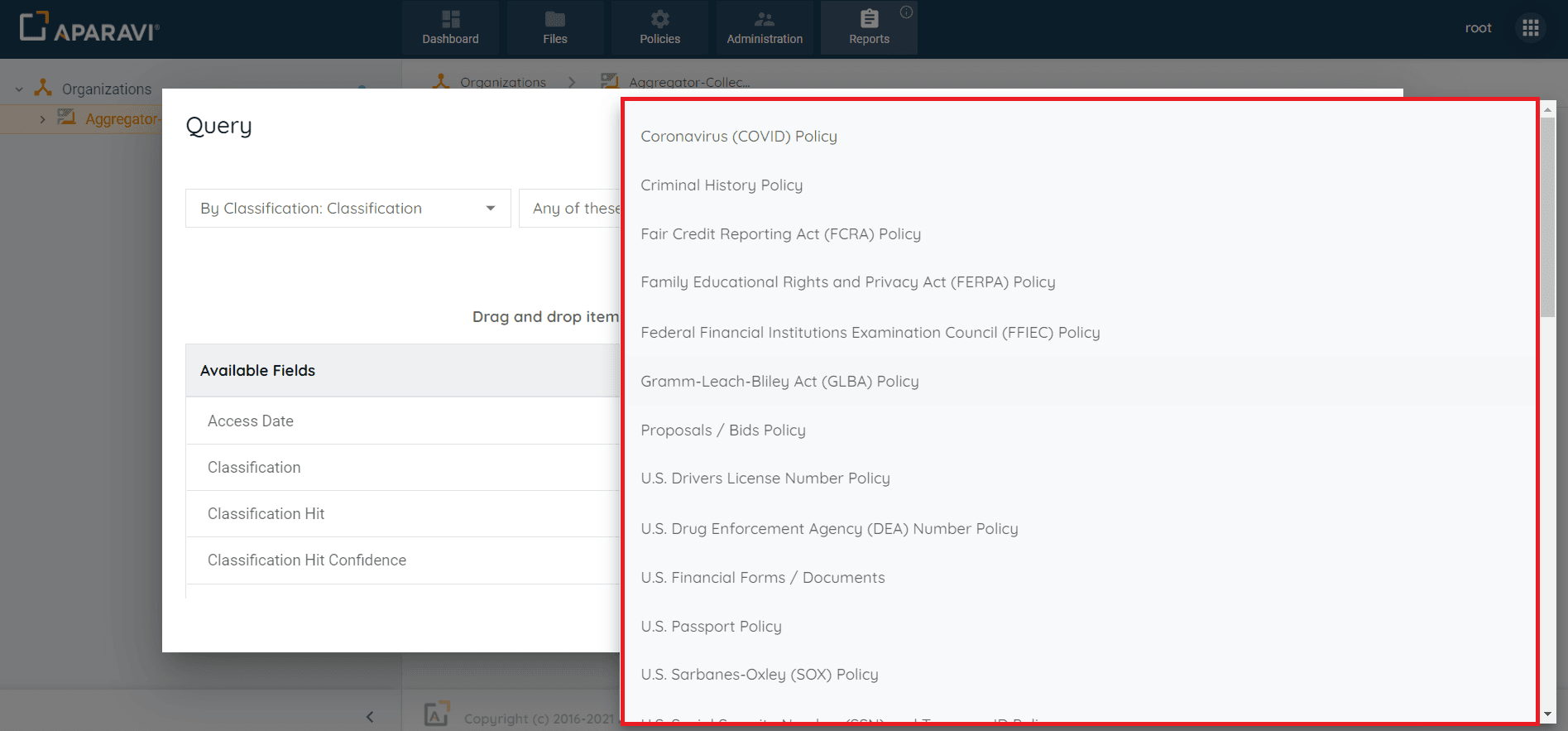 Third field and enter the search criteria. This field will vary, depending