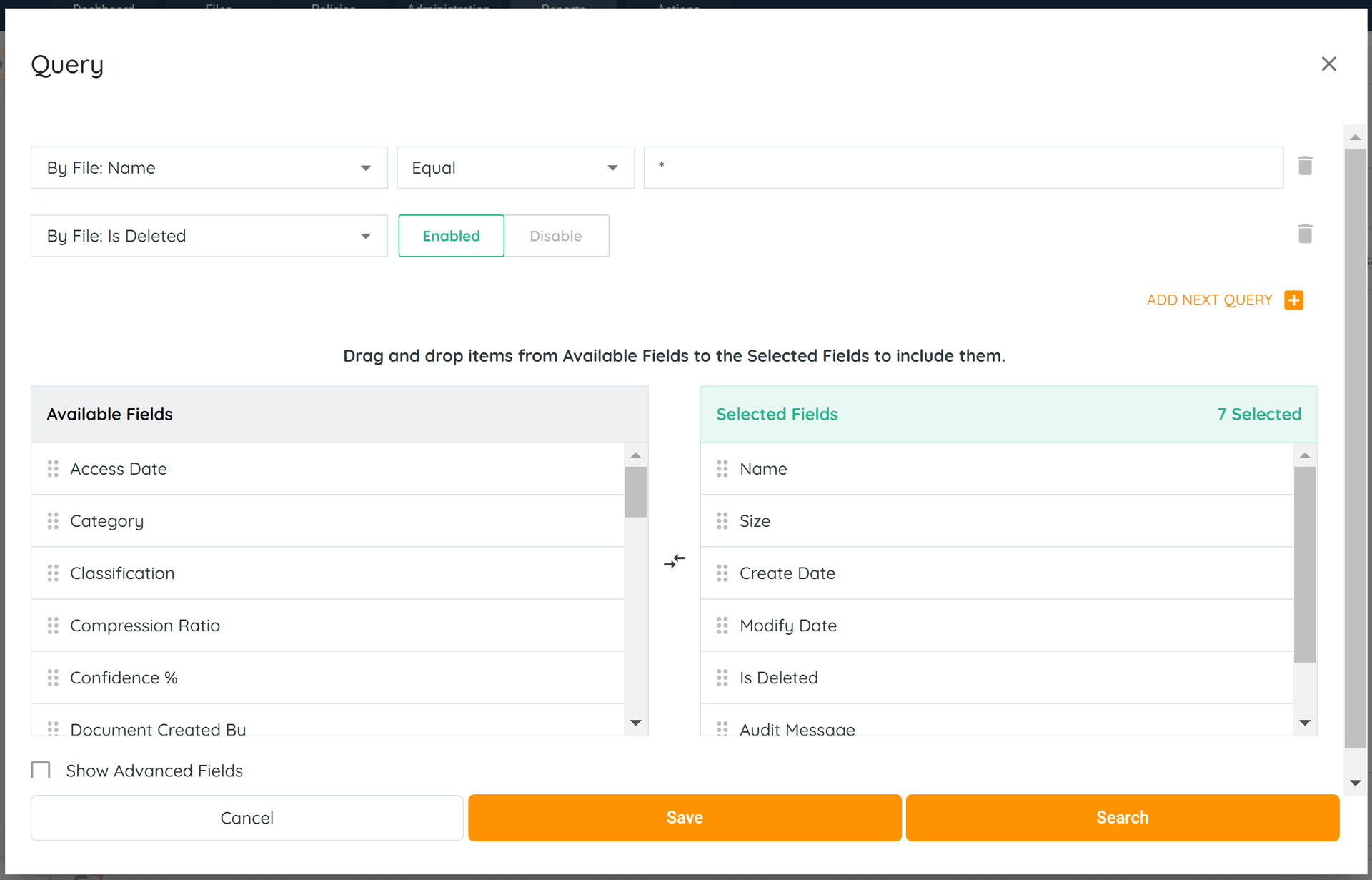Add the following fields to Selected Fields: Audit Message, Audit Message Time, Is Deleted. These...