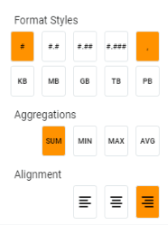 Interactive Reporting: aVG finds the average (the MEAN) value of the column and it shows in the summary of each GROUP B...