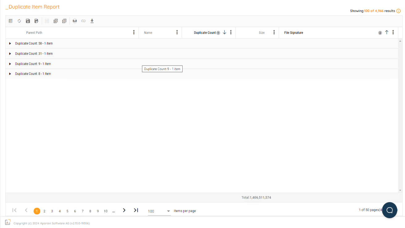 Once the report has loaded, you'll be on the report preview screen