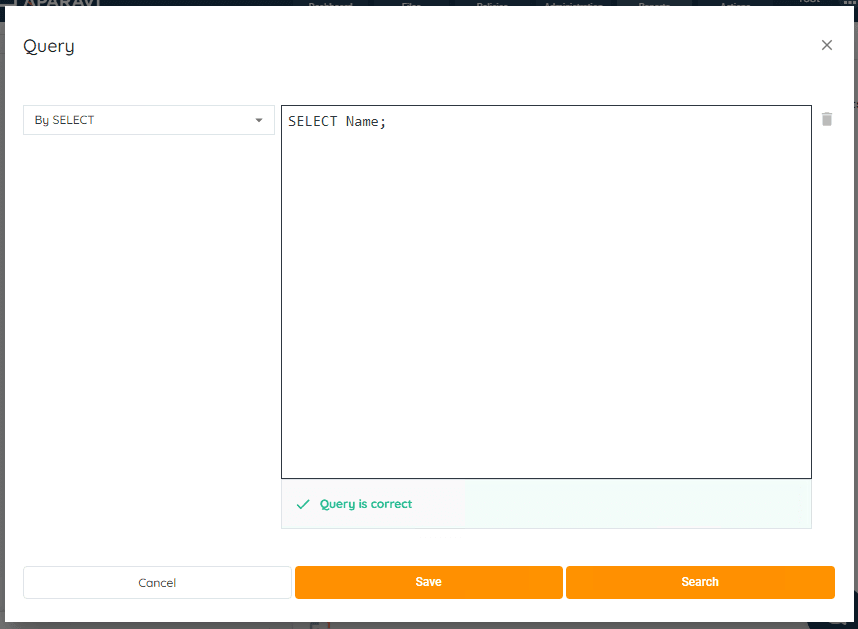 Entering your new query