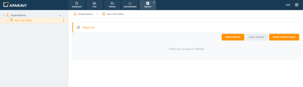 Reports tab