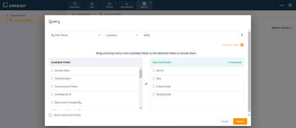Create a custom report