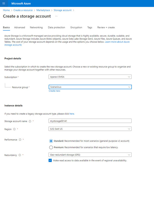 Targets Azure