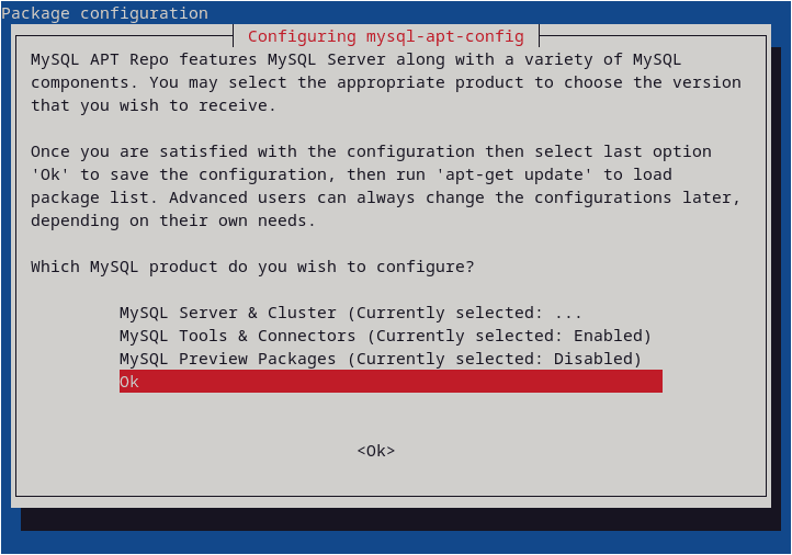 This will cause the next screen to appear: