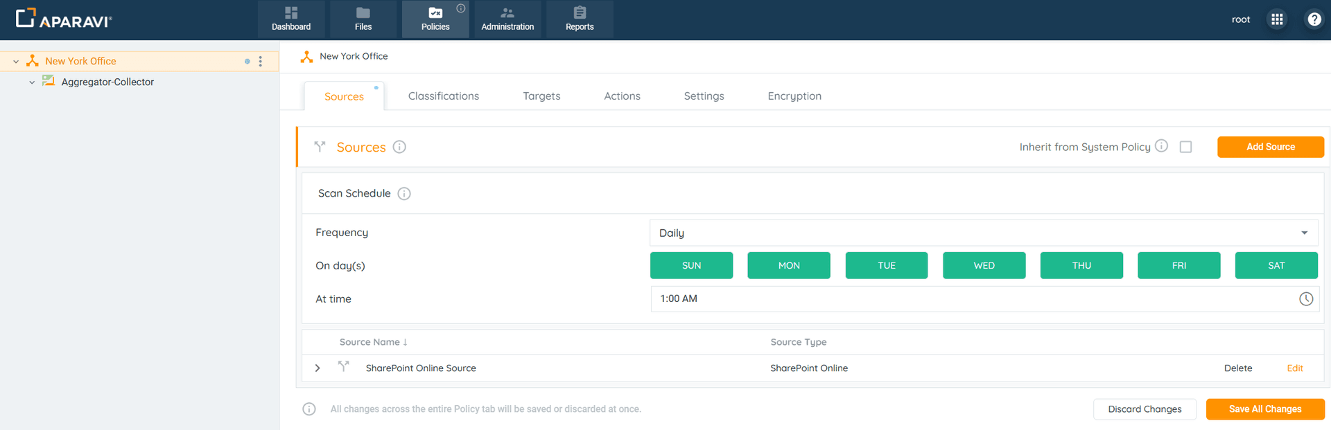 Overview: 7. Click on the Save All Changes button