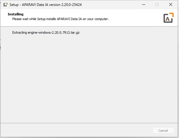 Finally it will begin the actual install