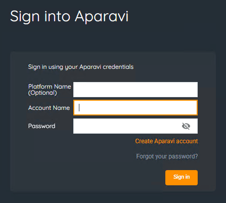 The Platform page will require you to CREATE an account and login