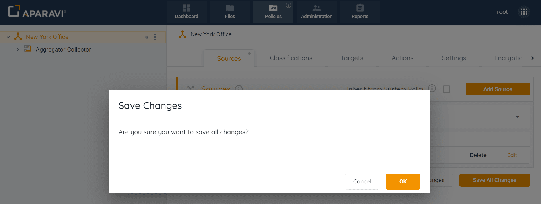 Once the Azure Blob settings have been validated, click OK