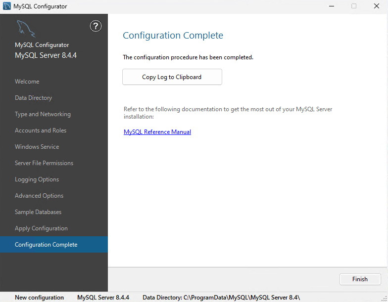 MySQL Server - Windows — Detailed Installation