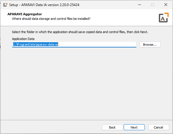 And then the location for data and control files, again, the default is generally fine