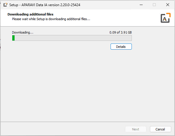Finally it will begin the actual install