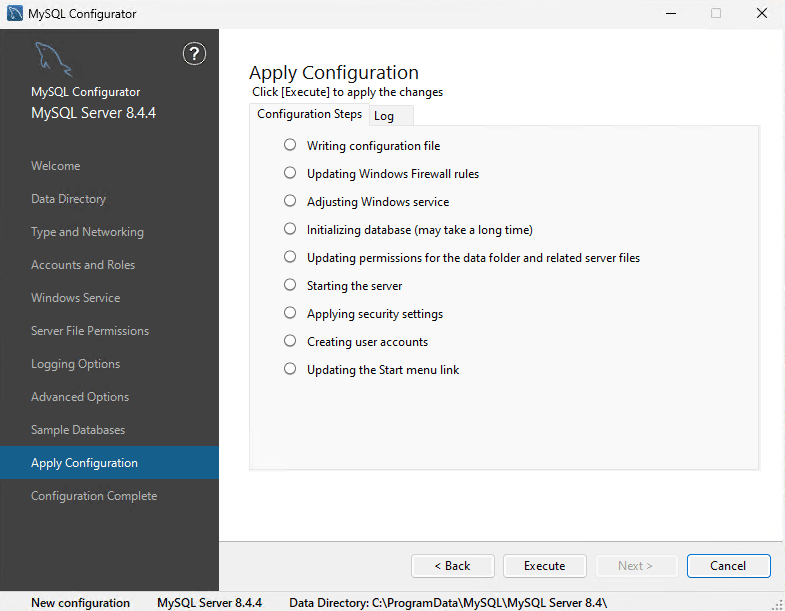 MySQL Server - Windows — Detailed Installation