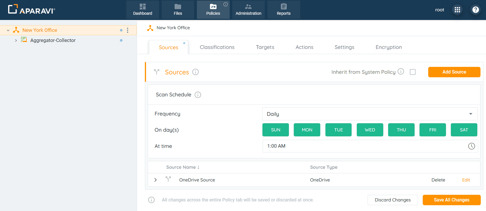 Overview: 7. Click on the Save All Changes button