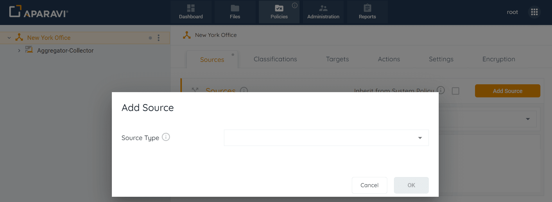 Add Source button