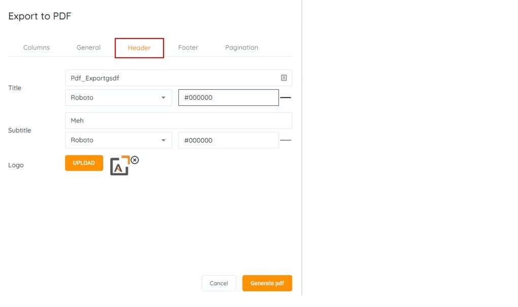 Untitled — APARAVI has the ability to not only display the search results but export the results to a PDF or Excel format for later analysis.