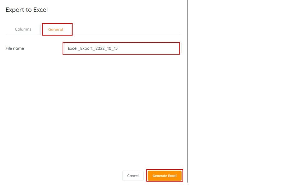 Untitled — APARAVI has the ability to not only display the search results but export the results to a PDF or Excel format for later analysis.