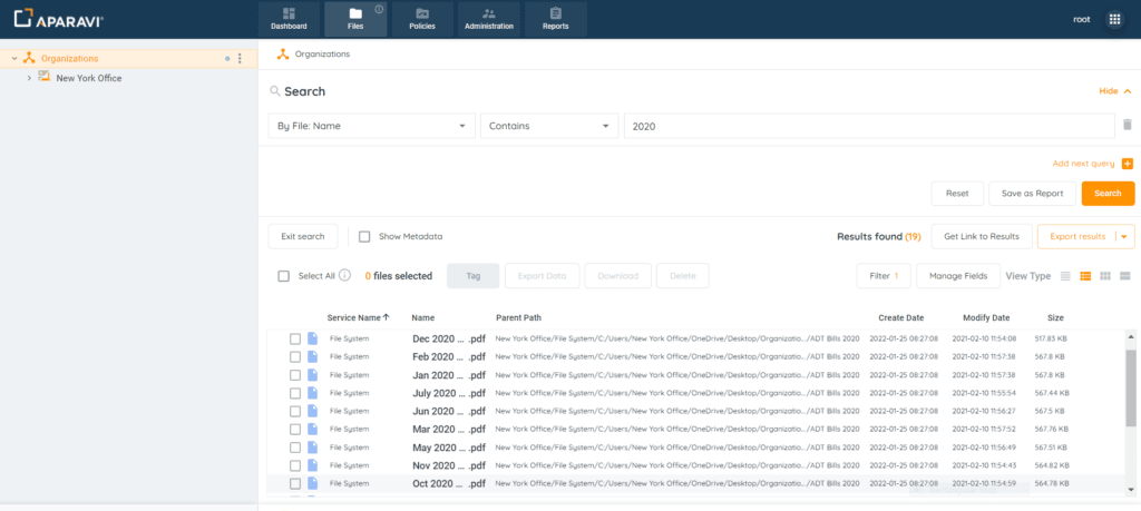Audit Log Search: 3. Once the file results are displaying, ensure that Details View is selected as the View Type