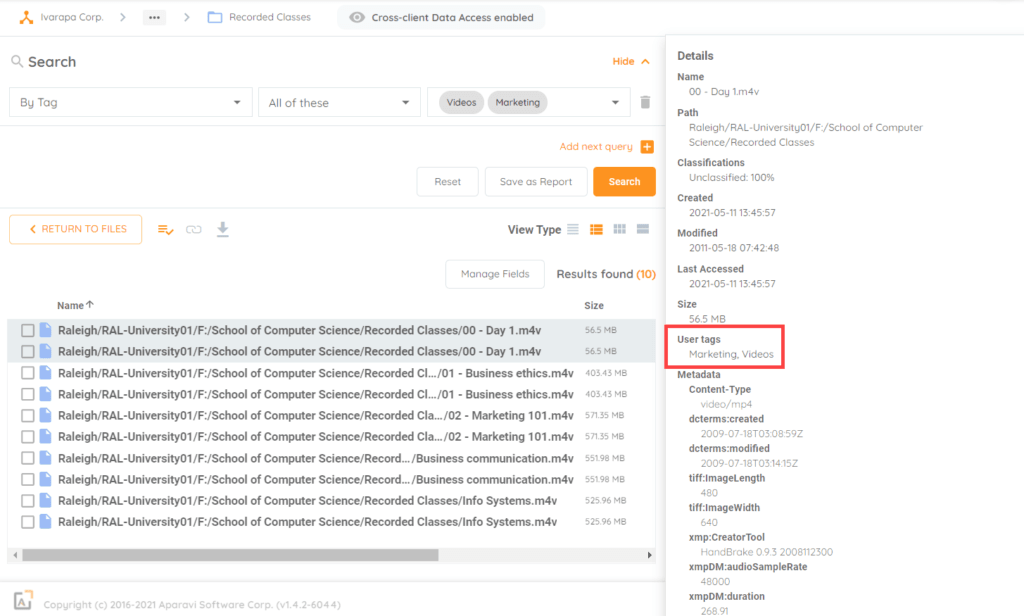 Metadata — Department