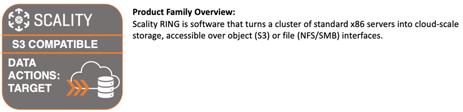 Scality RING compatibility with Aparavi Platform